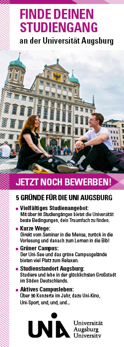 jetzt noch bewerben. Uni augsburg