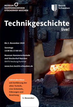 Technikgeschichte Hammerschmiede bis 3. November 2024