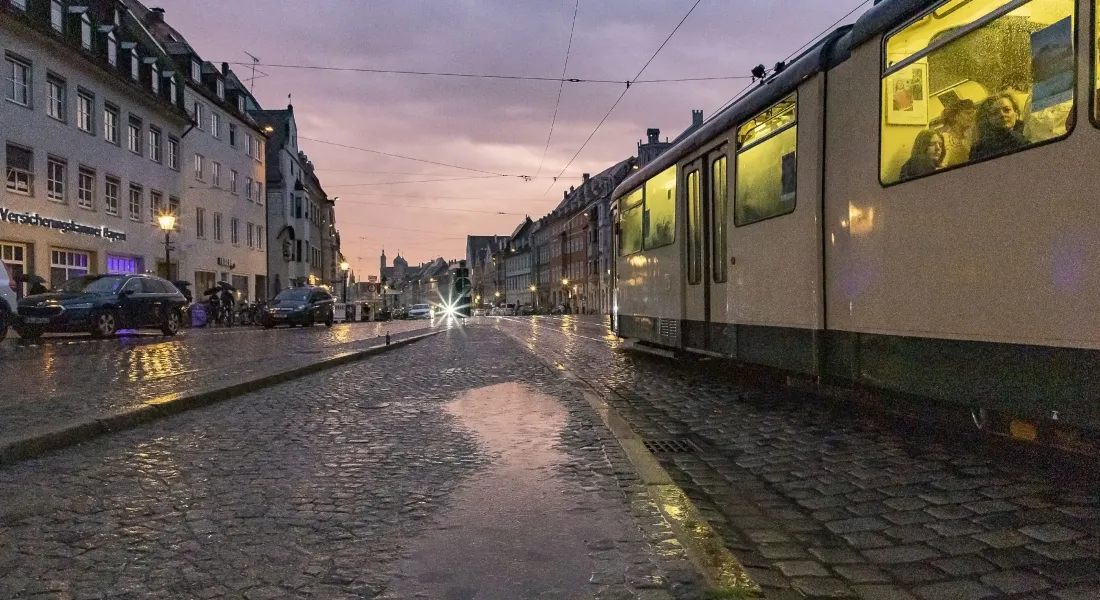 Museums-Tram der Stadtwerke Augsburg (swa) mit musikalischer Bordbegleitung © a3kultur/mav