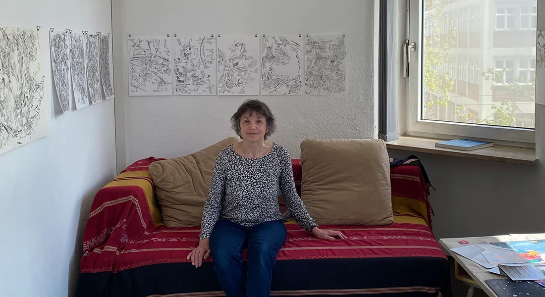 Künstlerin Kathrina Rudolph, die auch Malkurse für Kinder anbietet