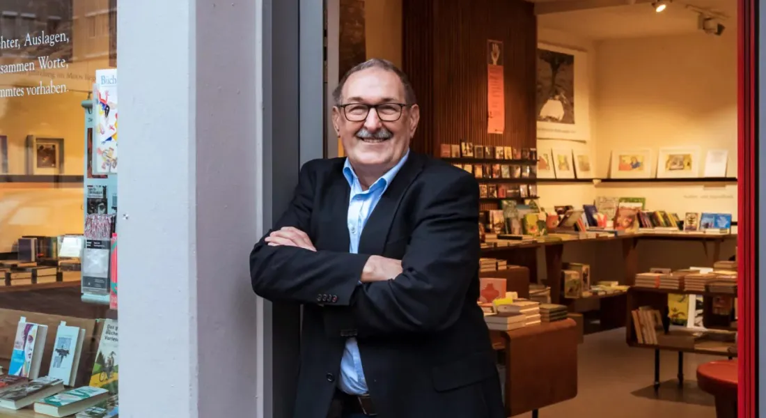 Kurt Idrizovic in der Buchhandlung am Obstmarkt