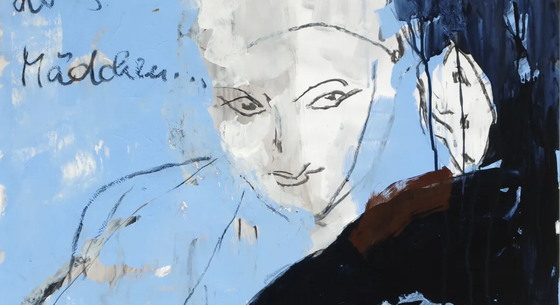 »Ophelia, Julia, Gretchen – Verlorene Ruhe der 3 Mädchen. Mischtechnik, Kohle, Unikat © Josef Lochner«echnik, Kohle, Unikat © Josef Lochner