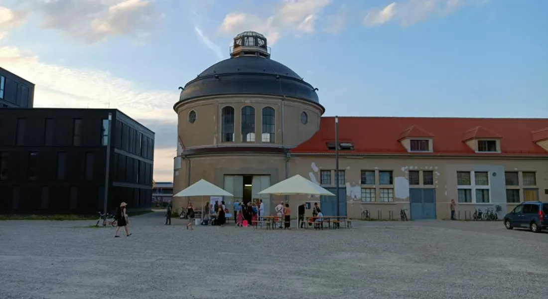Kleiner Scheibengasbehälter Gaswerk Augsburg