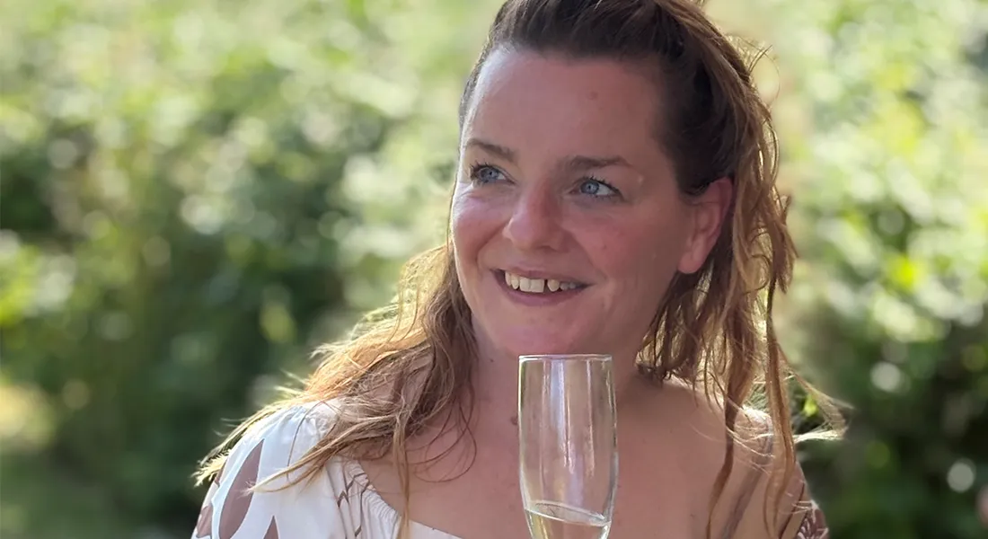 Leonie Pichler (Text und Regie) bei der Premiere von Klangküste.