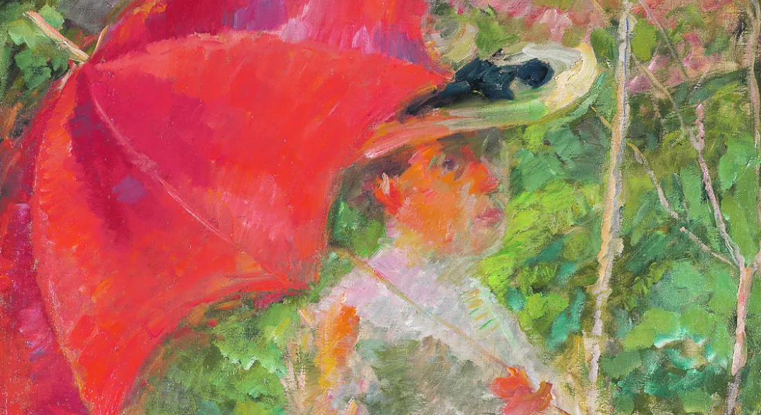 Der rote Sonnenschirm © Nationalgalerie Sloweniens
