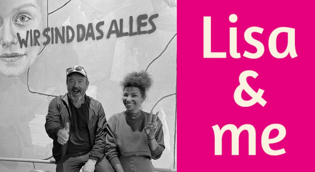 Jürgen und Lisa im PowWow, Logo