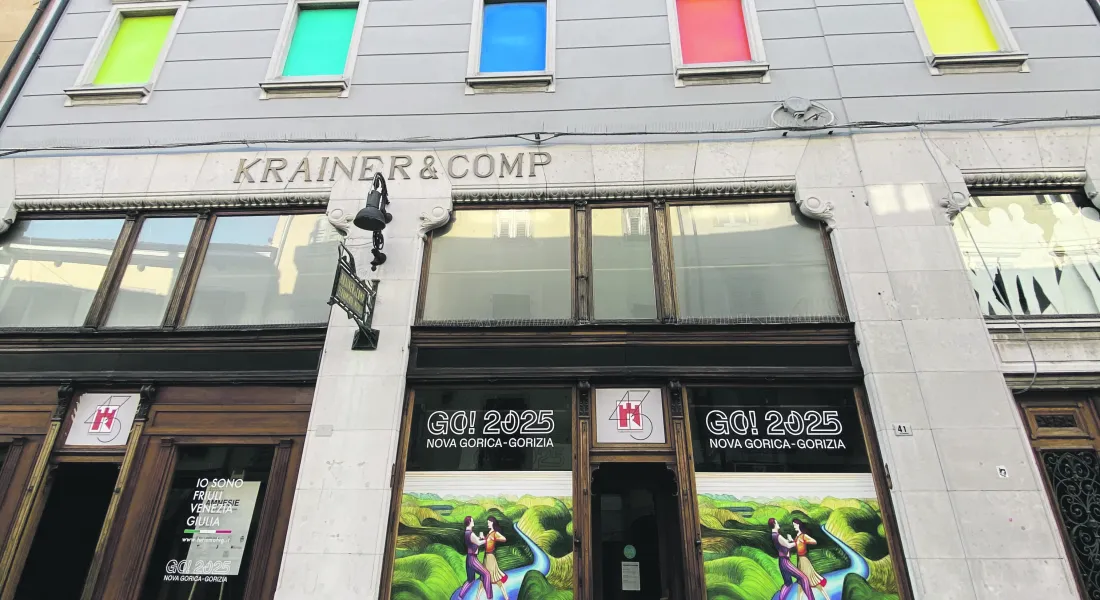 Der ehemalige Eiswarenladen in der Altstadt von Gorizia wurde zur absolut sehenswerten Infostelle in Sachen Kulturhauptstadt umfunktioniert.