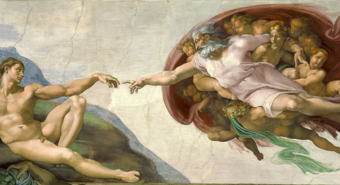 Die Erschaffung desc Adam in der Sixtina