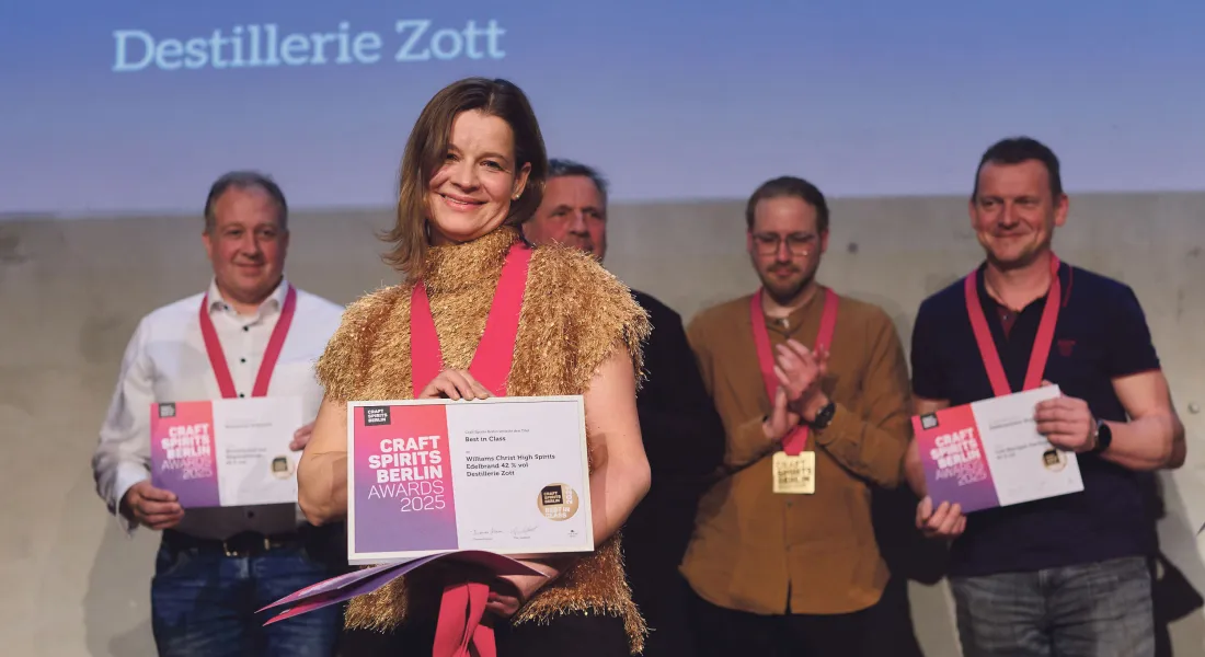 Katharina Zott bei der Preisverleihung der diesjährigen Craft Spirit Awards in Berlin.