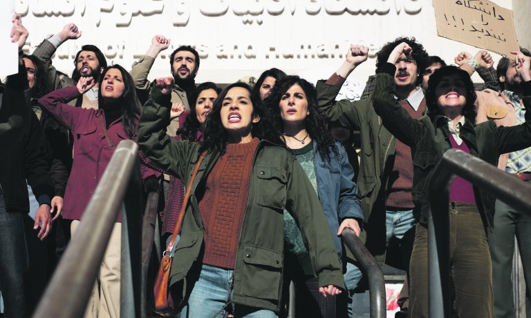 Studierende protestieren in Teheran gegen die zunehmenden Repressionen © Marie Gioanni
