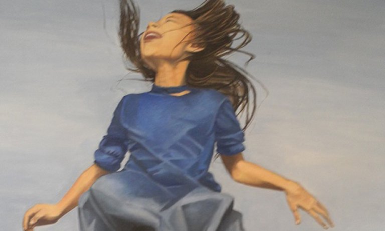 Flight, Öl auf Leinwand, © Stefanie Hubner